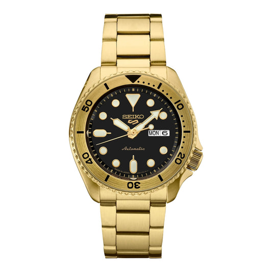 SEIKO 5 SPORTS SRPK18 — AUTOMATIQUE GOLD & BLACK