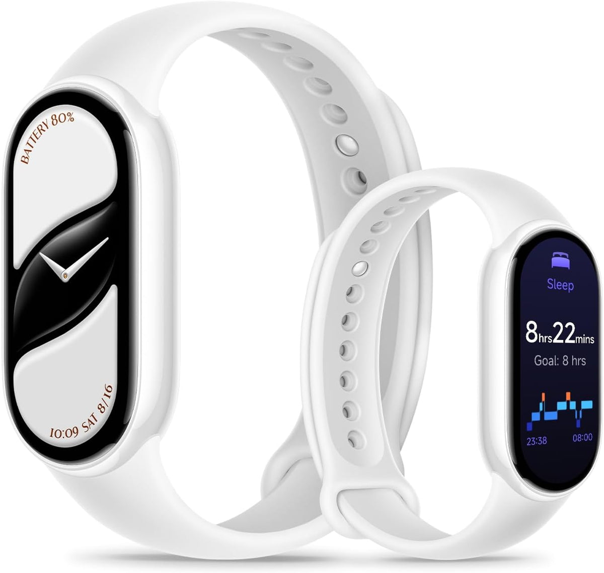XIAOMI Smart Band 10, Bracelet Connecté, Autonomie 21 Jours, Blanc